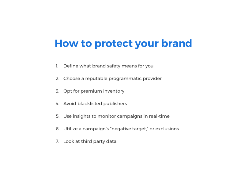 Brand safety summary