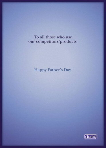 A classic example of a Durex Father's Day ads