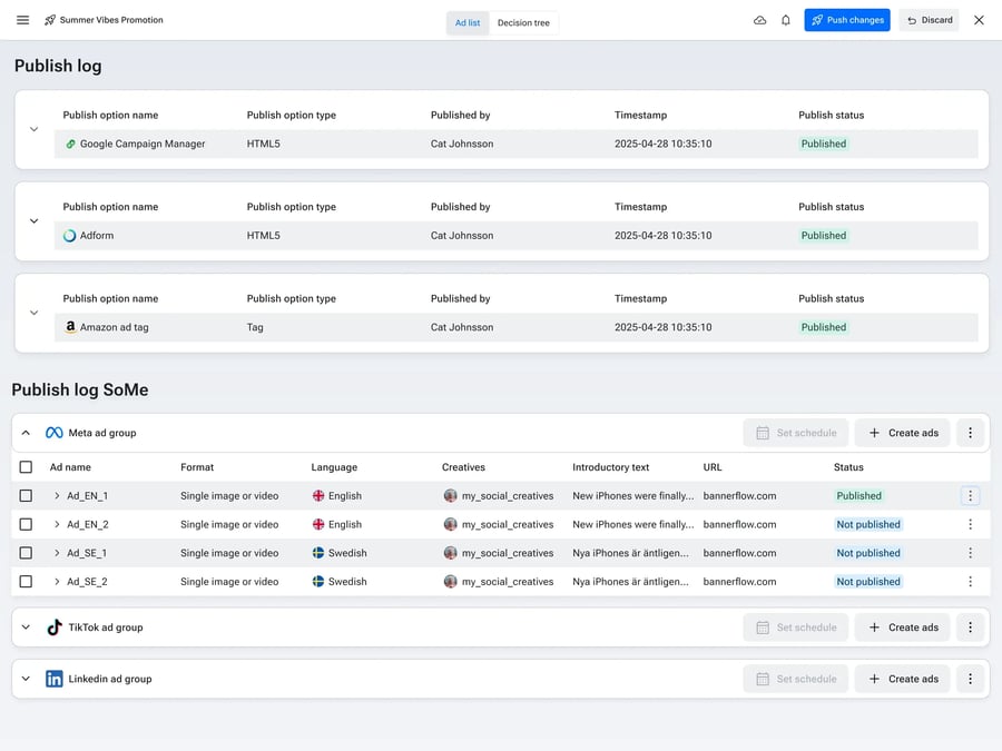 One hub for all live campaigns - Total visibility, total control