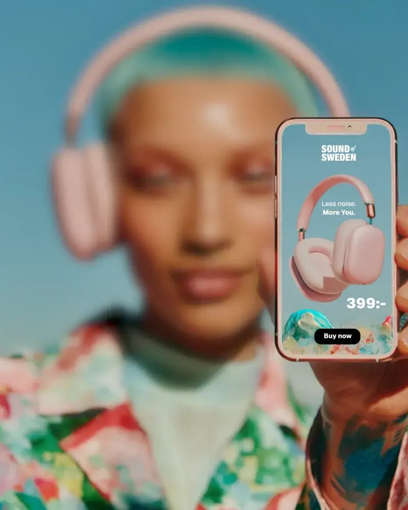 Example mobile display ad for retail companies