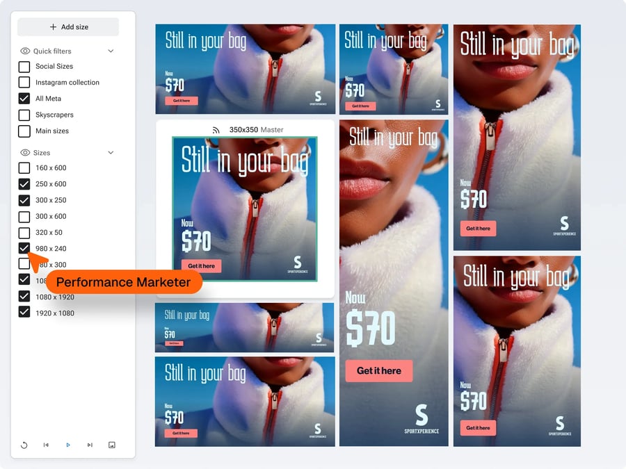 Unlimited variations mobile