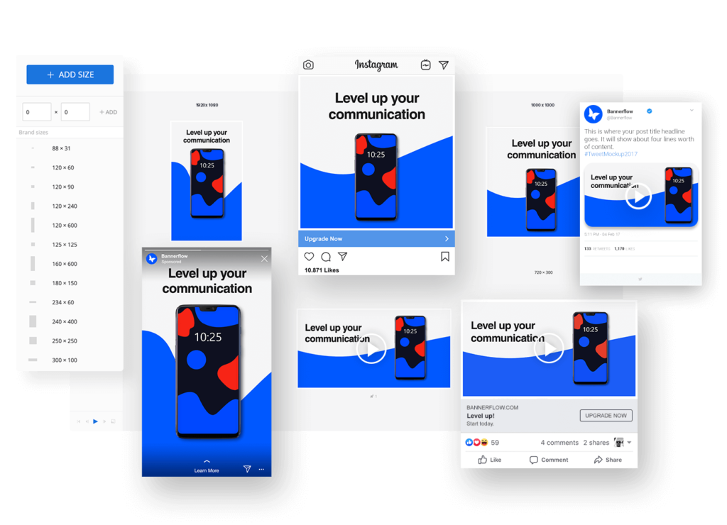 Create endless social media ads in minutes