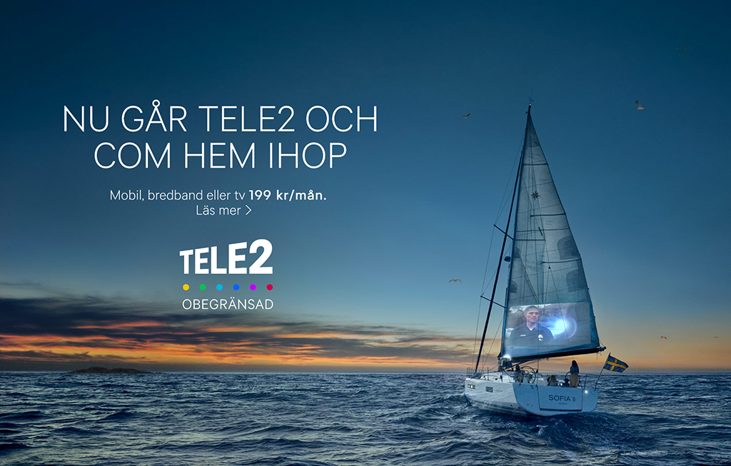 Tele2 ad example Tele2 ad example